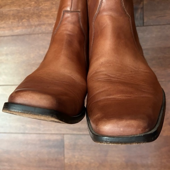 Kenneth Cole Brown Leather Men's Boots withSquared Toes, Size 9 - Picture 7 of 16